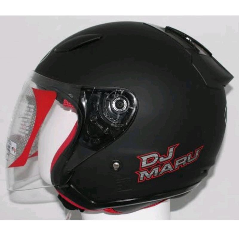 HELM KYT DJ MARU BLAK DOFF/HITAM DOFF
