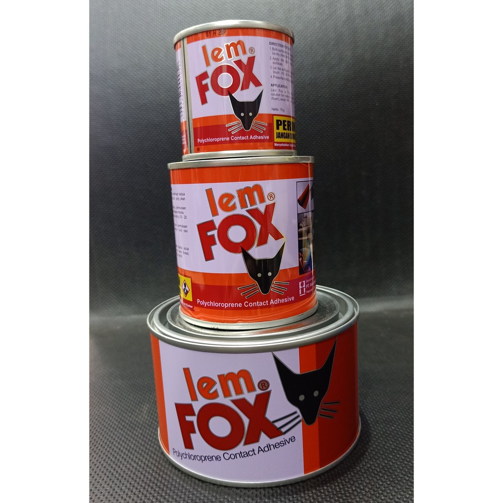 

LEM KUNING MERK FOX KALENG MERAH 300GR