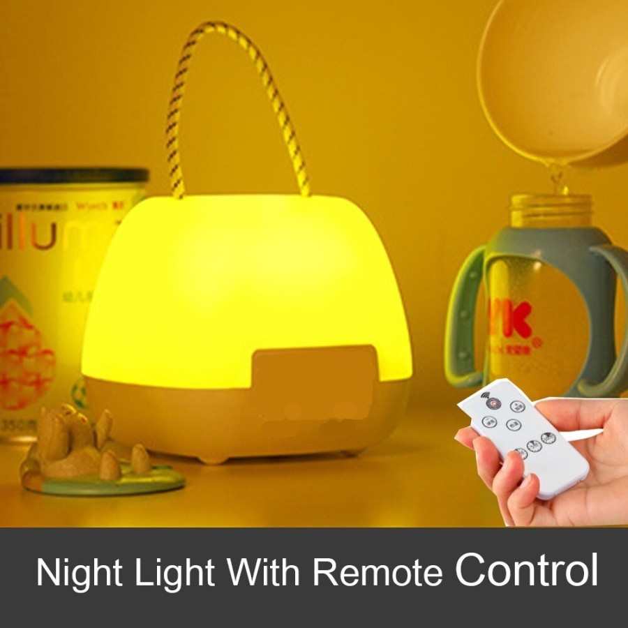 Lampu Tidur LED Remote USB Rechargeable - L250 - Warm White