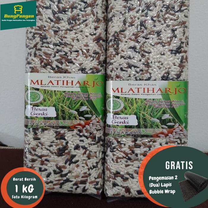

Beras Genki Mlatiharjo Mix Beras Hitam, Merah dan Putih ( Melati )