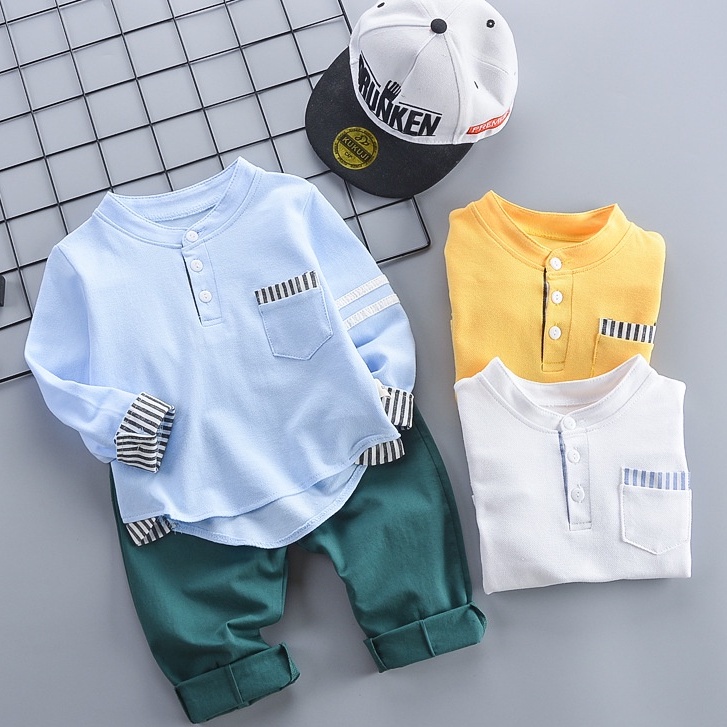 SSL51-Setelan Set 2in1 Anak Laki Laki Tshirt+Celana Panjang