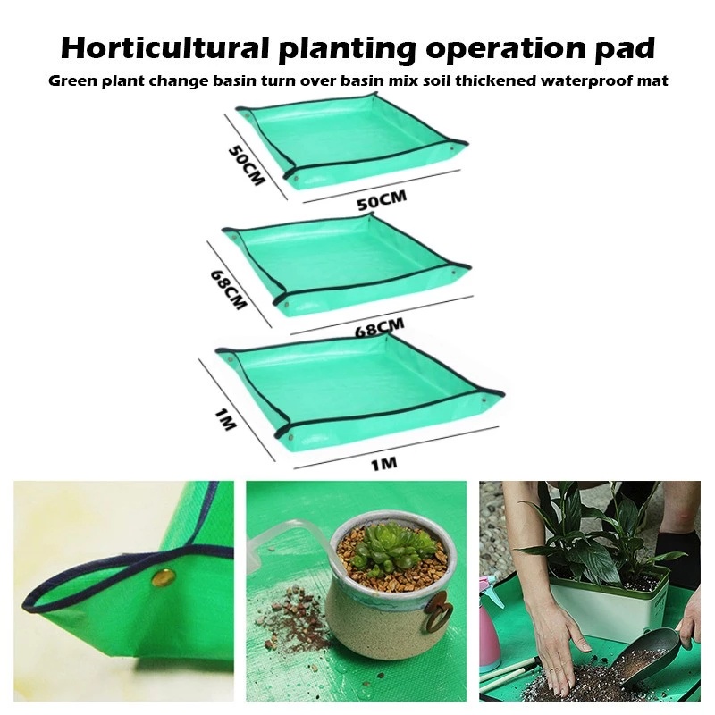 Hot Sale/Alas Tanam 50-100CM/alas Pot Berkebun PE/Reusable Garden Transplanting Pad/Alas Repot Tanaman Tahan Air/Alas Pot Bunga Lipat