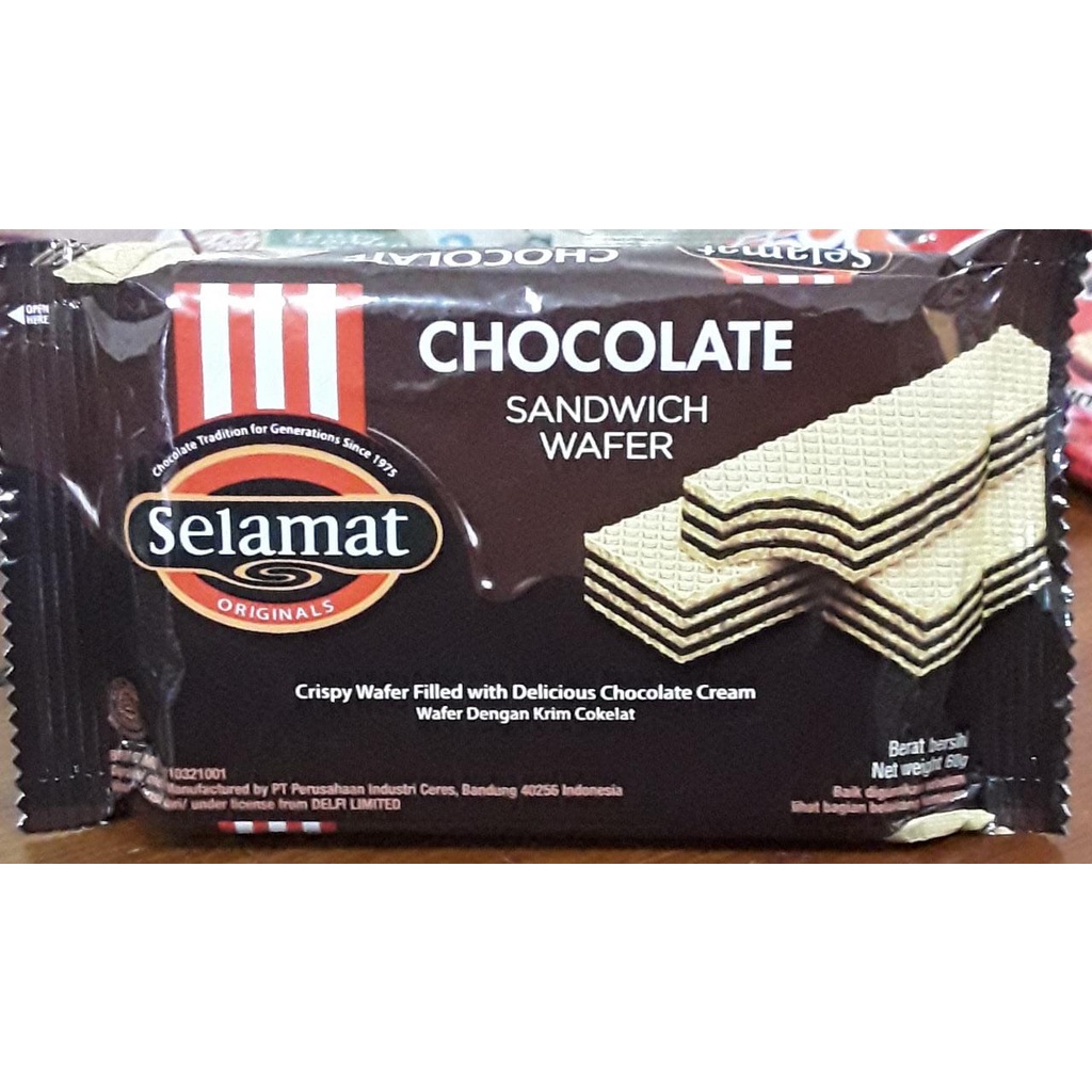 Selamat chocolate sandwich wafer 60gr