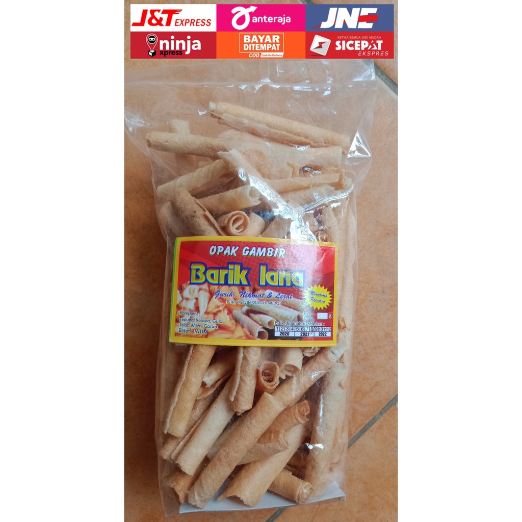 

(KEDIRI SNACK) Opak Gambir Semprong Opak Lipat