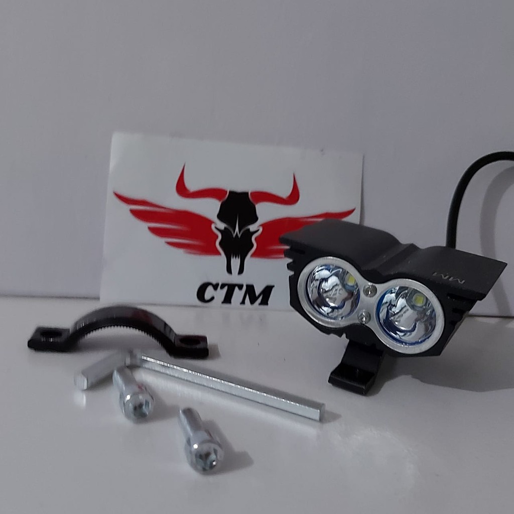 Lampu Tembak Owl 2 Mata LED Cree Ultrafire 20 watt Universal