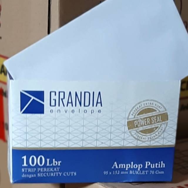 

Amplop Putih 100 Lbr Strip Perekat P104