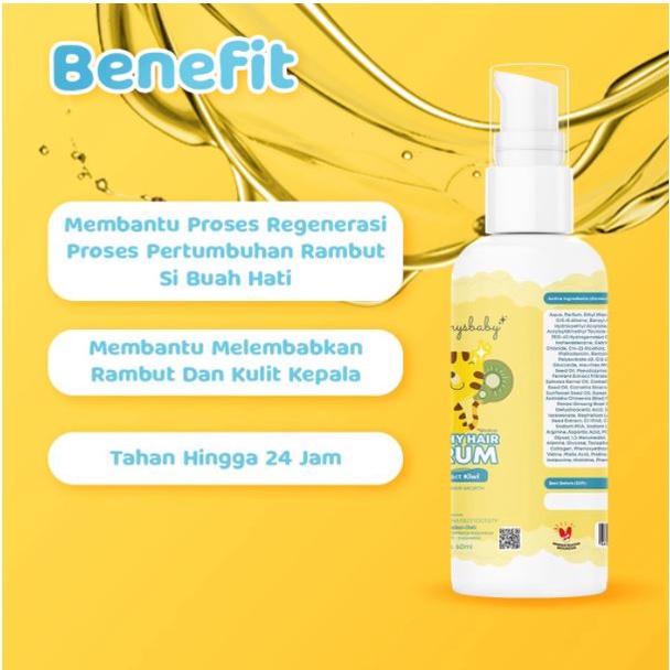 Yummys Baby Shampoo &amp; Serum Penumbuh Rambut Bayi- FREE YUMMYS BABY BAG &amp; YUMMYS BABY COMB