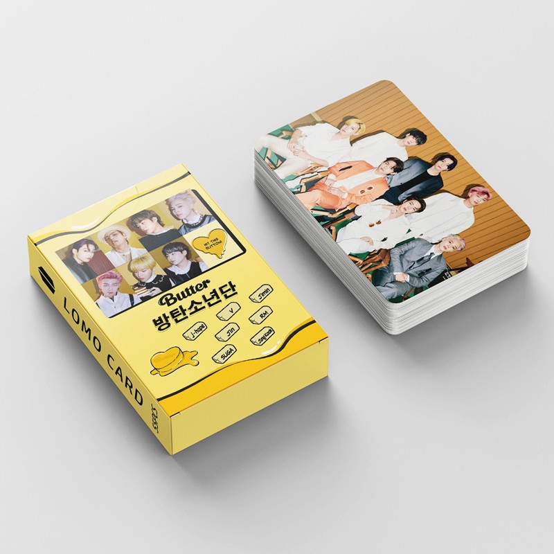 55pcs/box BTS photocard 2021 Butter Album LOMO Card photocards Postcard ((In STOCK) Kpop fan)