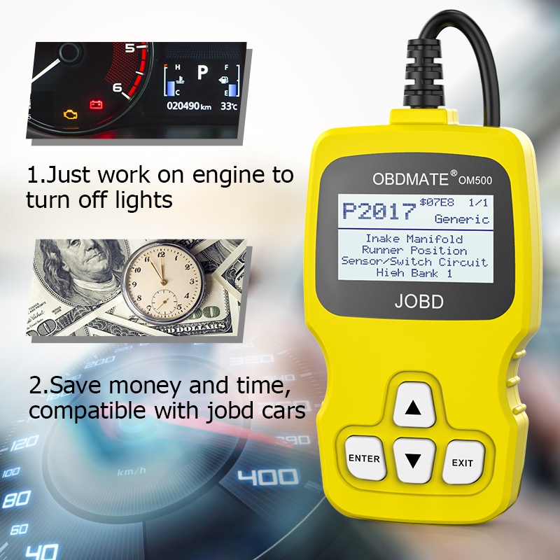 AUTOPHIX OM500 JOBD OBD2 Automotive Scanner Car Erase Fault Code Reader Car Diagnostic Tool