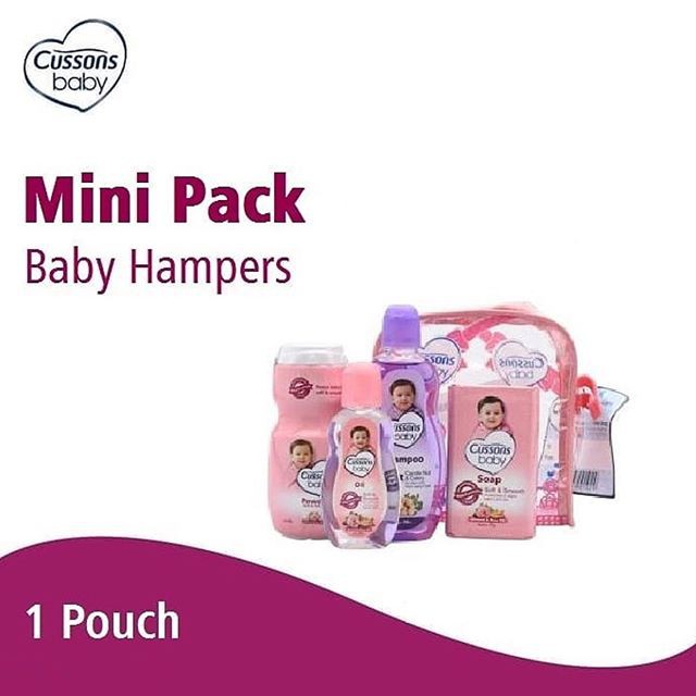 CUSSONS BABY MINI BAG /CUSSON HAMPERS/TAS HADIAH/KADO BAYI-PINK