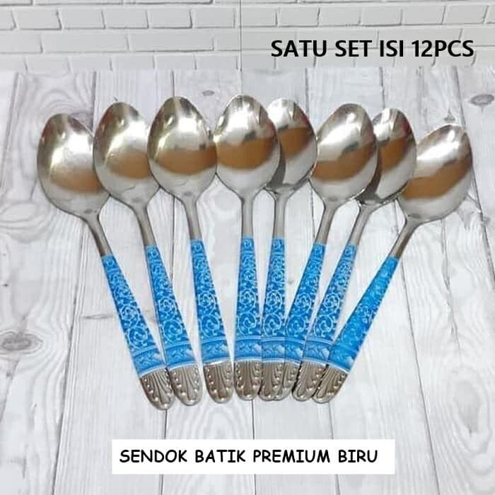 [BISA COD] PROMO Sendok Makan Batik Isi 12 Stainless Tebal Anti Karat Murah Sendok Batik Sendok Motif Batik Sendok Ukir Sendok Stainless Berkualitas