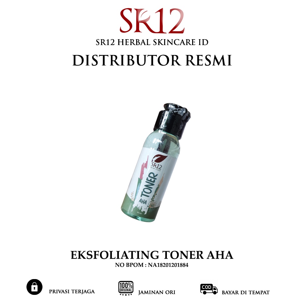 EXFOLIATING TONER AHA SR12 / TONER WAJAH / TONER FLEK HITAM MEMBANDEL