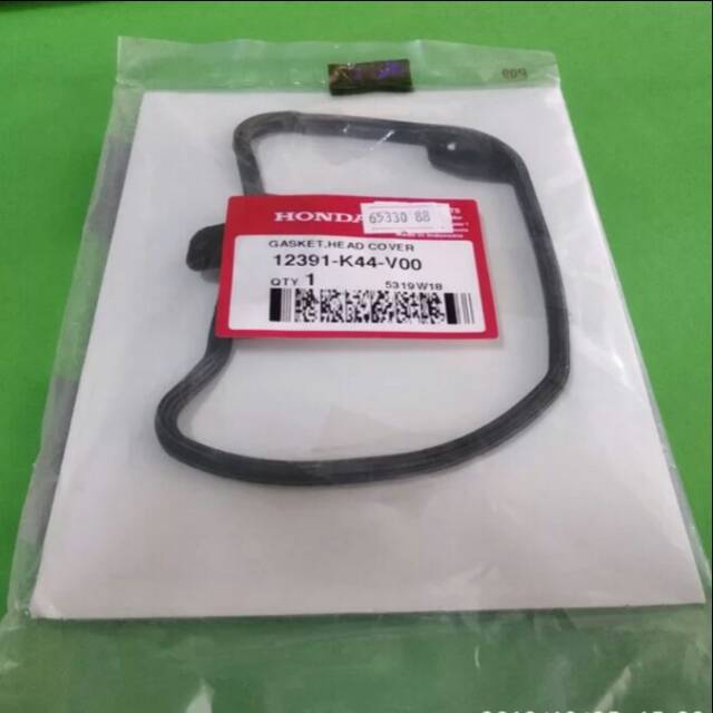 12391-K44-V00 HGP AHM 100% ORIGINAL GASKET KARET HEAD COVER SPACY SCOOPY VARIO 12391K44V00