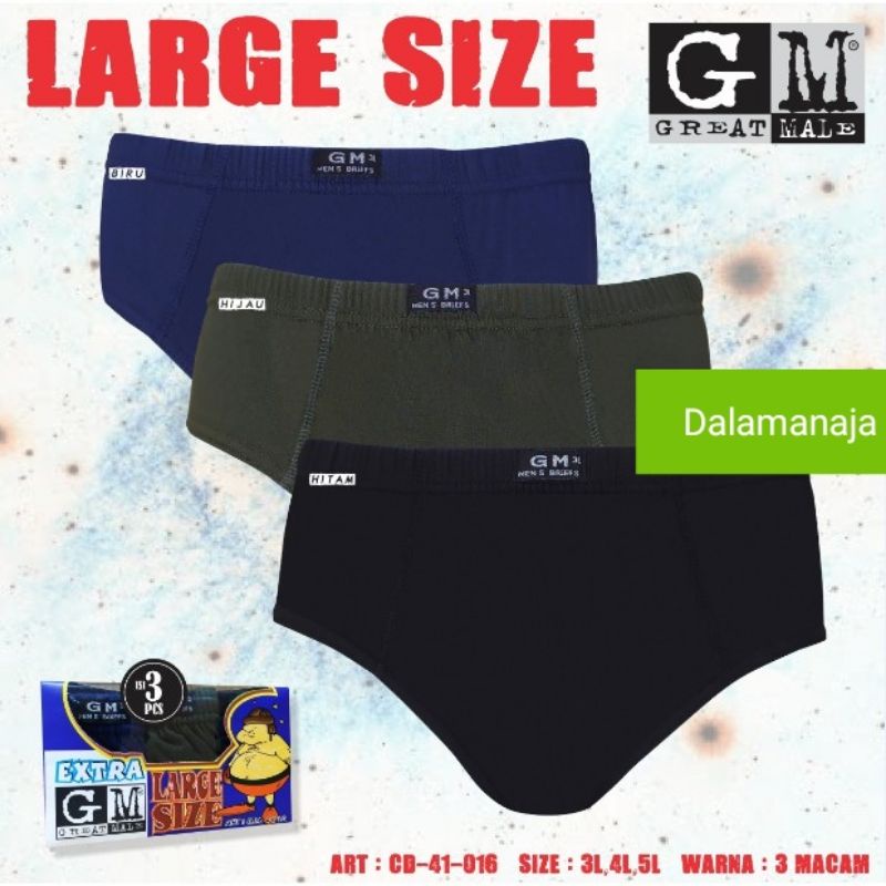 Agree Cd Pria KATUN Large Size Sekotak Isi 3Pcs