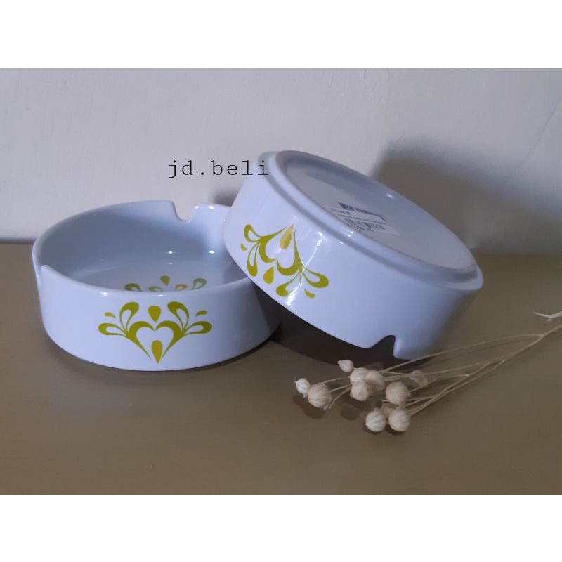 Asbak keramik motif/Asbak bulat/Asbak roko/Asbak