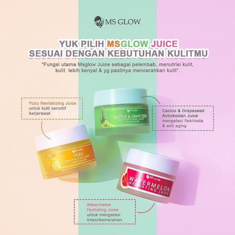 Hydrating moisturizer MS glow juice Yuzu cactus watermelon