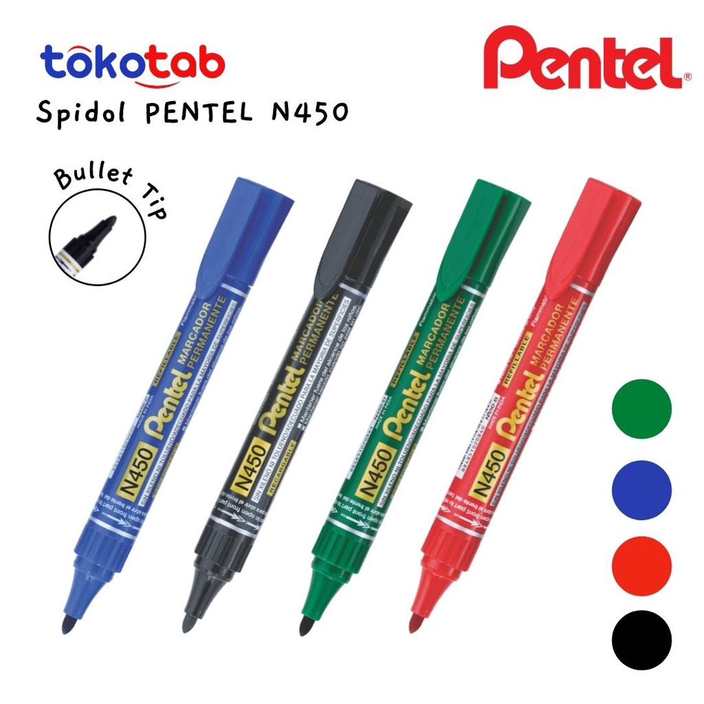 

Tokotab - Spidol Permanen PENTEL Marker N450