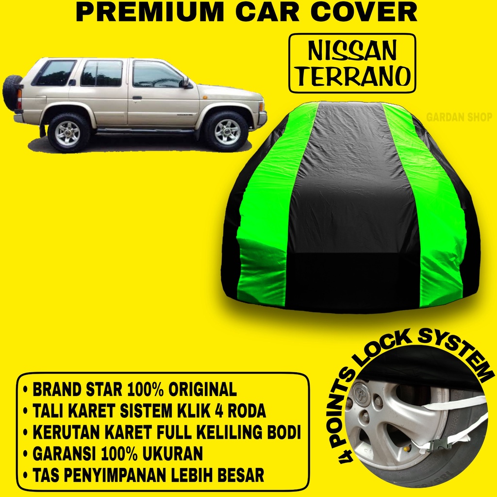 Body Cover NISSAN TERRANO Sarung Strip HIJAU Penutup Pelindung Bodi Mobil Nissan Terrano PREMIUM