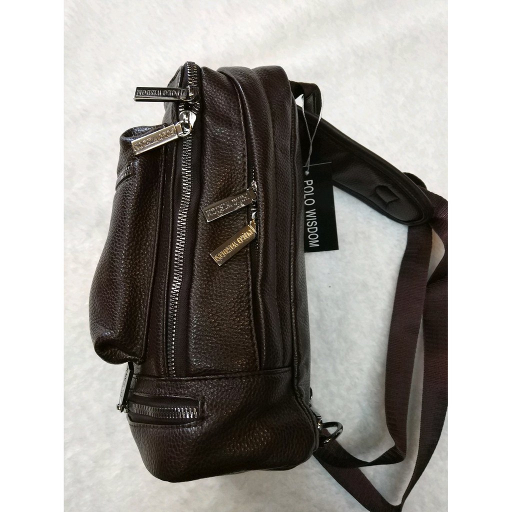 Chest Bag sling Bag Polo Wisdom 8086. selempang Import. Darena Bags Bandung