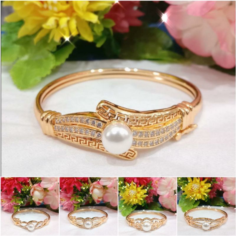 Fourfashion Gelang Dewasa Bangle Motif Tengah Mutiata Kekinian YT066