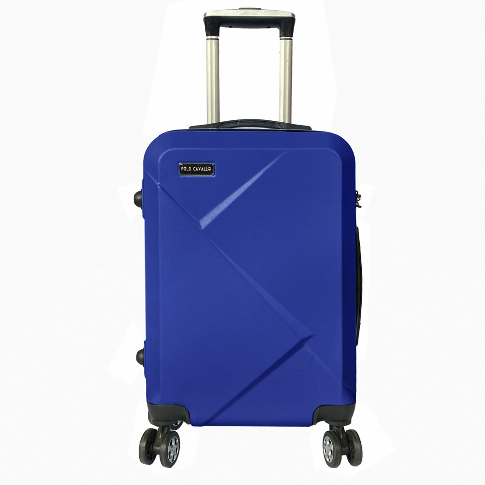 Gratis Ongkir! Koper Fiber POLO MILANO TC05 Koper Kabin 20inch Koper Baju Travelling - Navy Blue