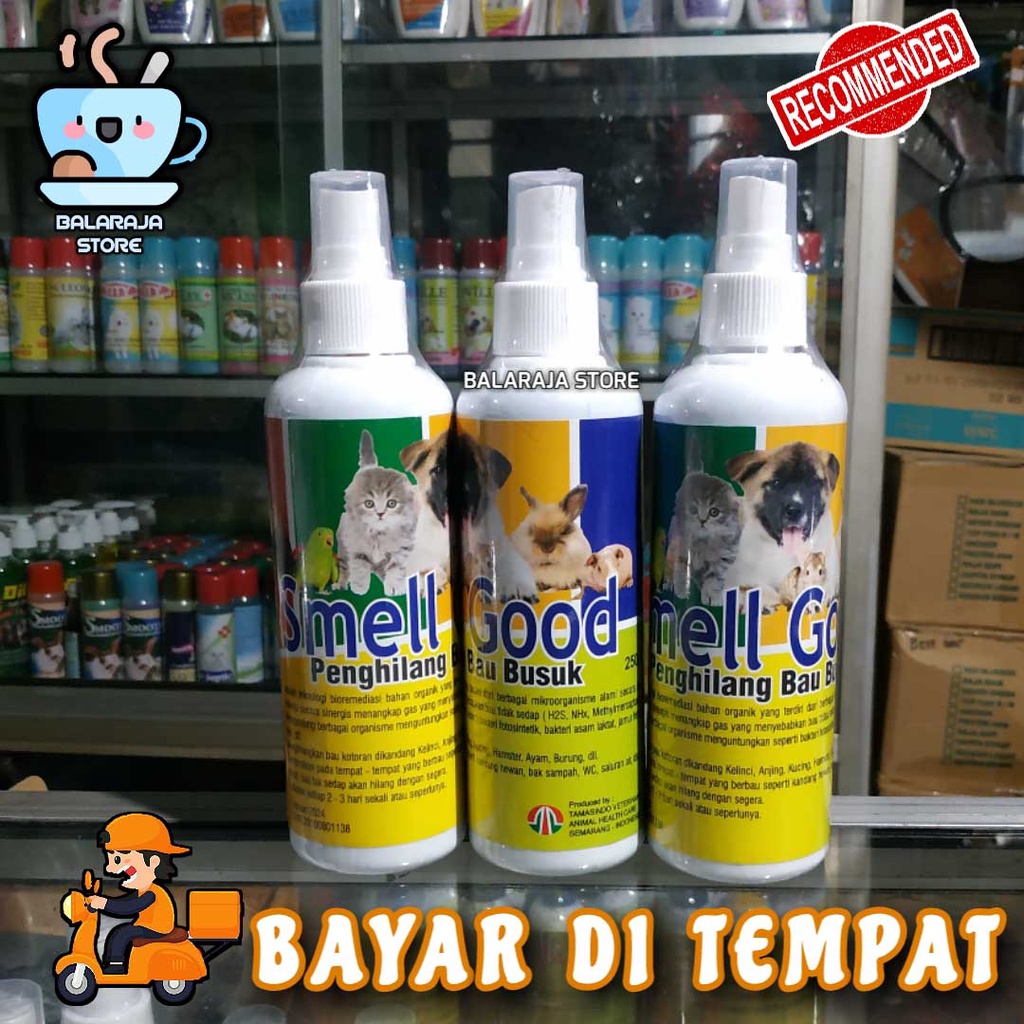 OBAT PENGHILANG BAU KOTORAN HEWAN KUCING ANJING KELINCI AYAM - SMELL GOOD