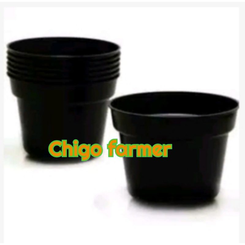Pot Tanaman/pot Bunga/pot Hitam 20