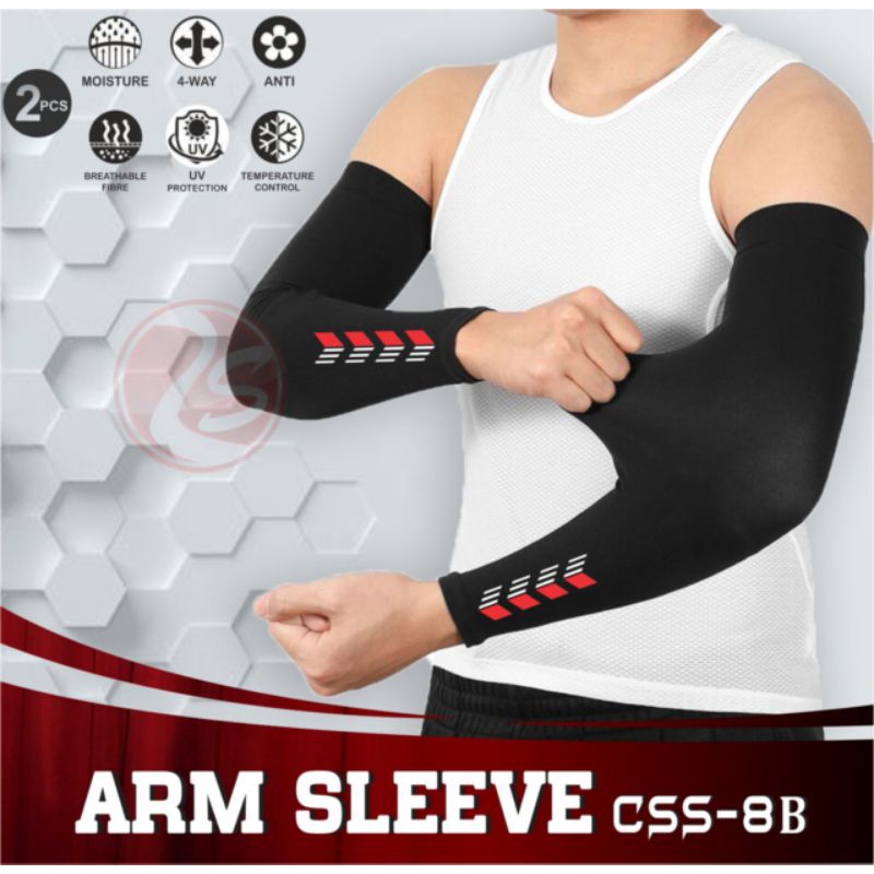 Arm sleeve motif sporty manset tangan olahraga mancing stocking tangan kain sambungan olahraga badmi