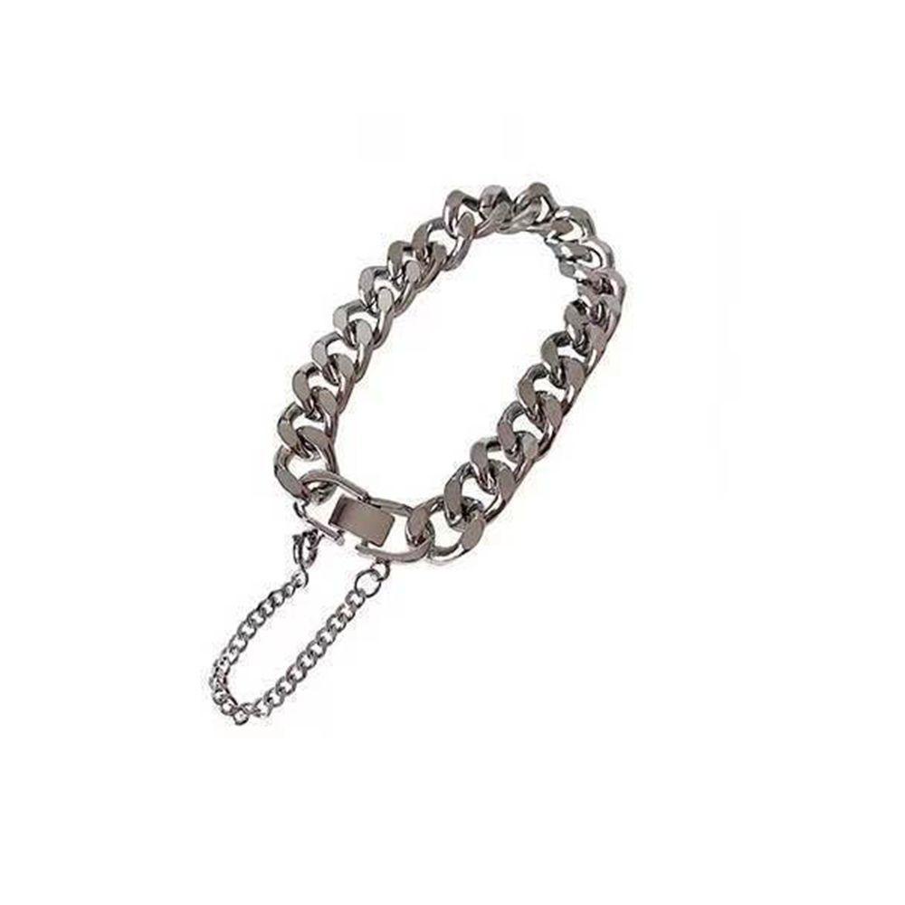 Mxbeauty Gelang Pria Keren Sederhana Wanita Rantai Tebal Desain Fashion Kepribadian Perhiasan Aksesoris