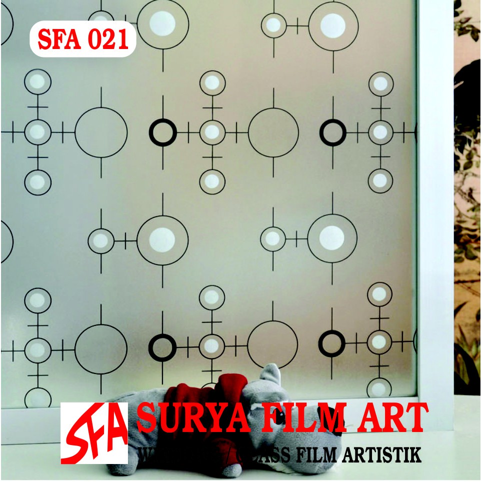 sticker kaca stiker kaca motif/stiker kaca/motif bulat