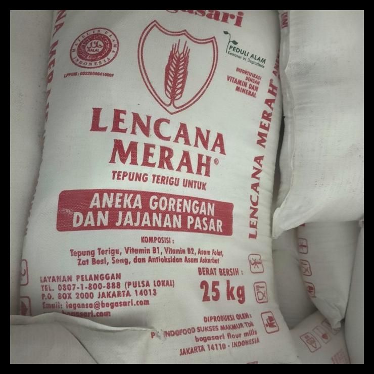 

TERBARUU!! terigu lencana merah 25kg (1karung) COD