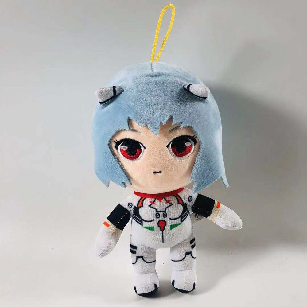 LANFY Kawaii Evangelion Plush Toy Soft Stuffed Toy Anime Doll Kids Toy Room Decor Ayanami Rei Plush Doll Children Gift 20cm Penguin Penpen