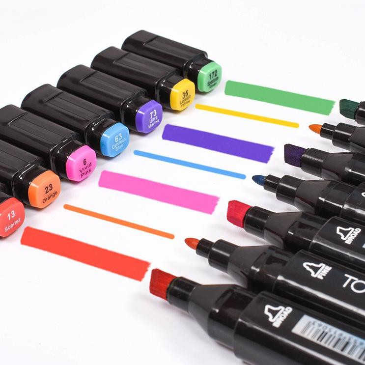 

SALEE!!!!.. TERMURAH 30 Pcs TouchNew Double End Marker | 30 Buah TouchNew Spidol Dual Side Multicolo