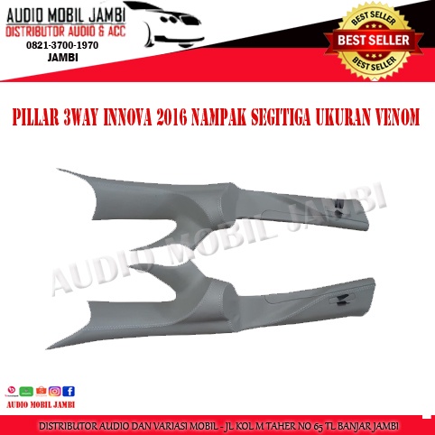 PILAR 3WAY MIDRANGE TWEETER AUDIO MOBIL INNOVA 2016 UKURAN VENOM