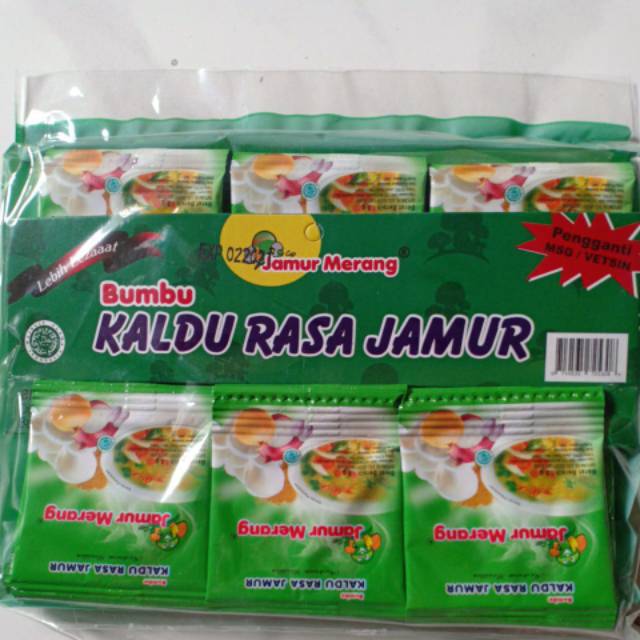 

Kaldu Jamur Merang kemasan 3gr 1 Pack