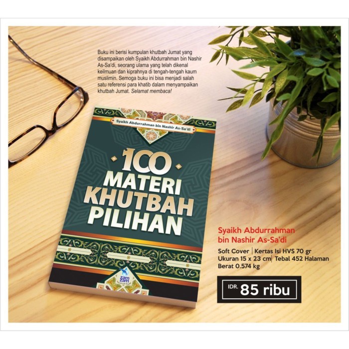 

Original buku 100 materi khutbah pilihan