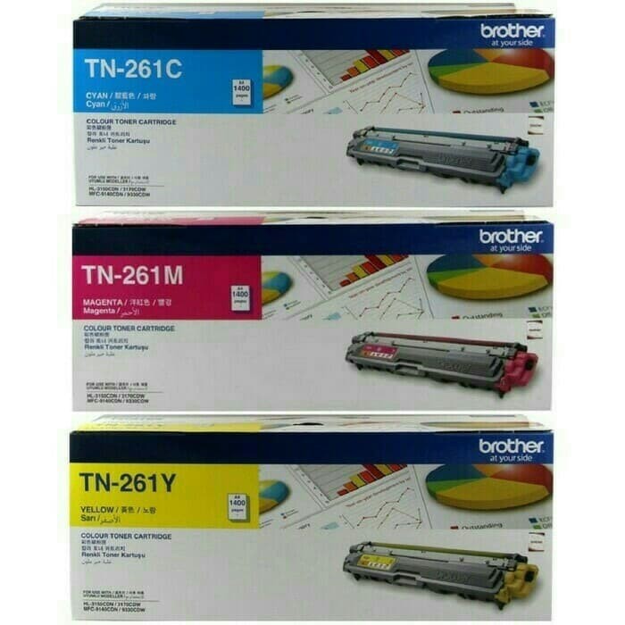 TONER CARTRIDGE BROTHER TN-261 C | TN 261 M | TN 261 Y COLOUR ORIGINAL