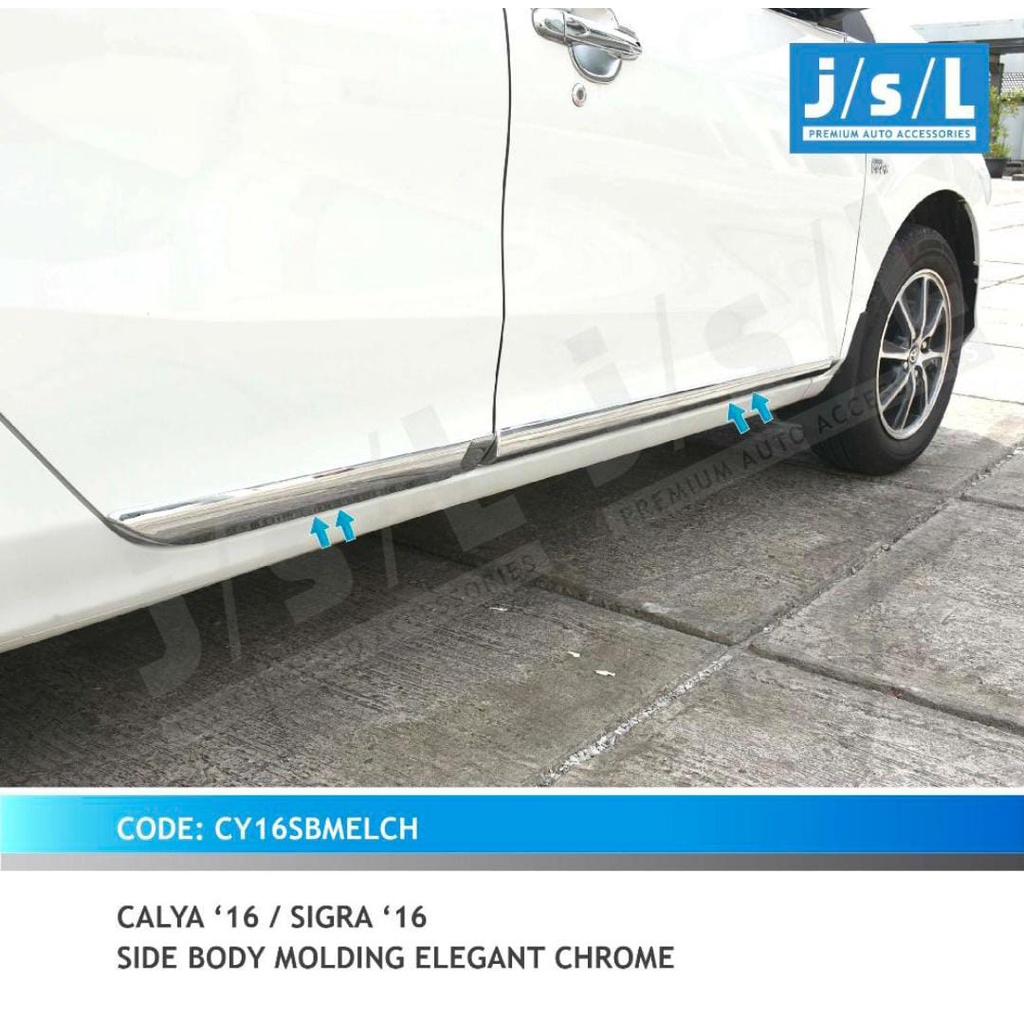 Side Body Molding Elegant  Chrome Lis Samping Mobil CALYA SIGRA JSL