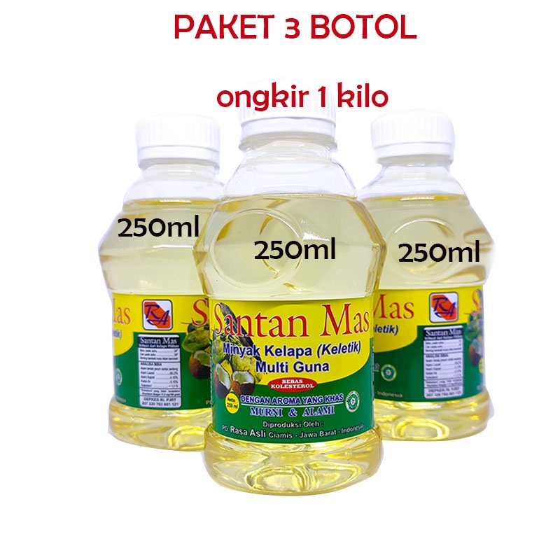 

Minyak Keletik Premium paket 3 botol Minyak Kelapa Asli 250ml Murni 100% - Kletik - Kelentik Lentik