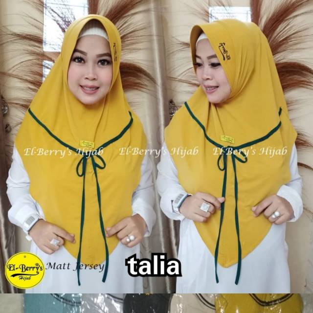 Jilbab instan dewasa bahan jersey talia by el berry hijab