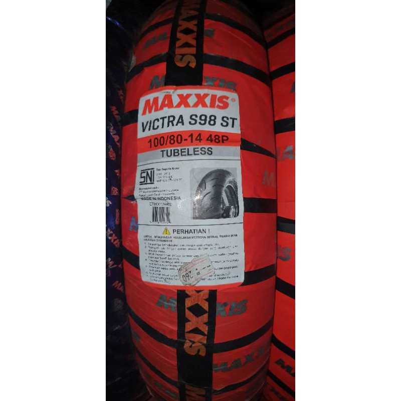 Ban MAXXIS VICTRA S98 ST 100 80 -14 BAN LUAR MOTOR MATIC Ring 14