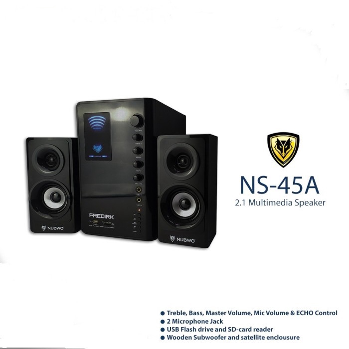 Speaker Bluetooth Nubwo NS-45A Fredrick Speaker 2.1 Bluetooth