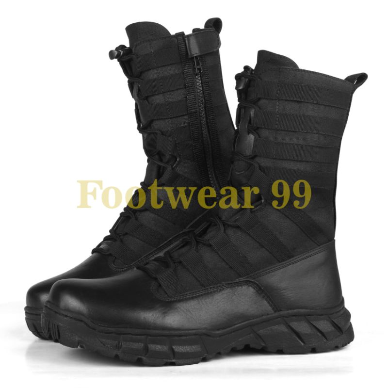 SEPATU PDL KULIT JERUK Boots Safety Linmas Security Satpam Size 38-48