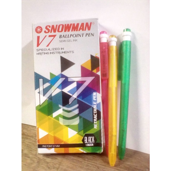 

Menakjubkan Pen Snowman V7 Hitam/Biru/Merah (1 Lusin) Sale!!!