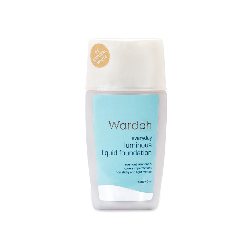 Wardah Luminous Liquid Foundation SPF15 35ML 01-04 ORIGINAL-BPOM