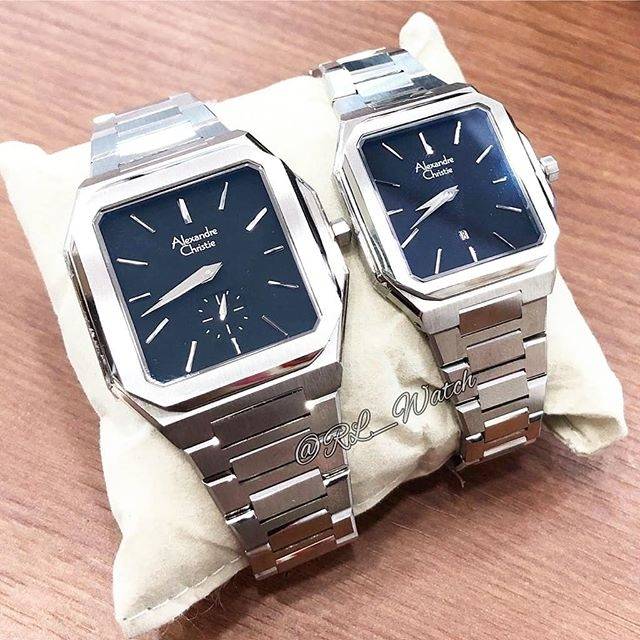 ALEXANDRE CHRISTIE AC8601 silver Black