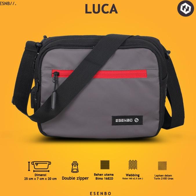 Tas Selempang Pria ESENBO LUCA - Tas Selempang Premium Esenbo Original