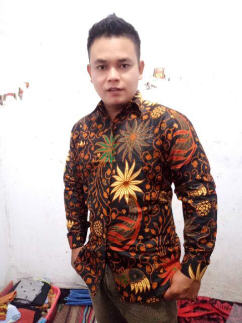 Kemeja Batik Pria Motif Sekar Jagad