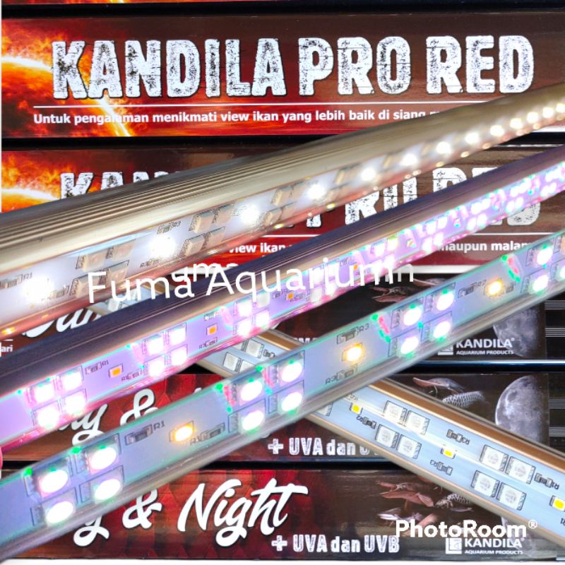 KANDILA PRO RED VIEW PLUS 600 Day &amp; Night + UV A dan UV B Lampu Led Tanning Plus Red View Arwana Dan Segala Jenis Ikan