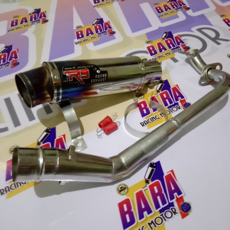 Knalpot R9 racing beat karbu,fi,esp,pop,new,scoopy,spacy